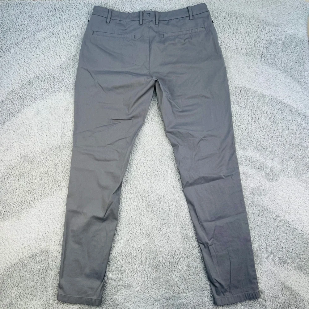 Birddogs‎ Men's Gray Stretch Khaki Pants 36x34 Built-In Liner Boomstick 5-Pocket